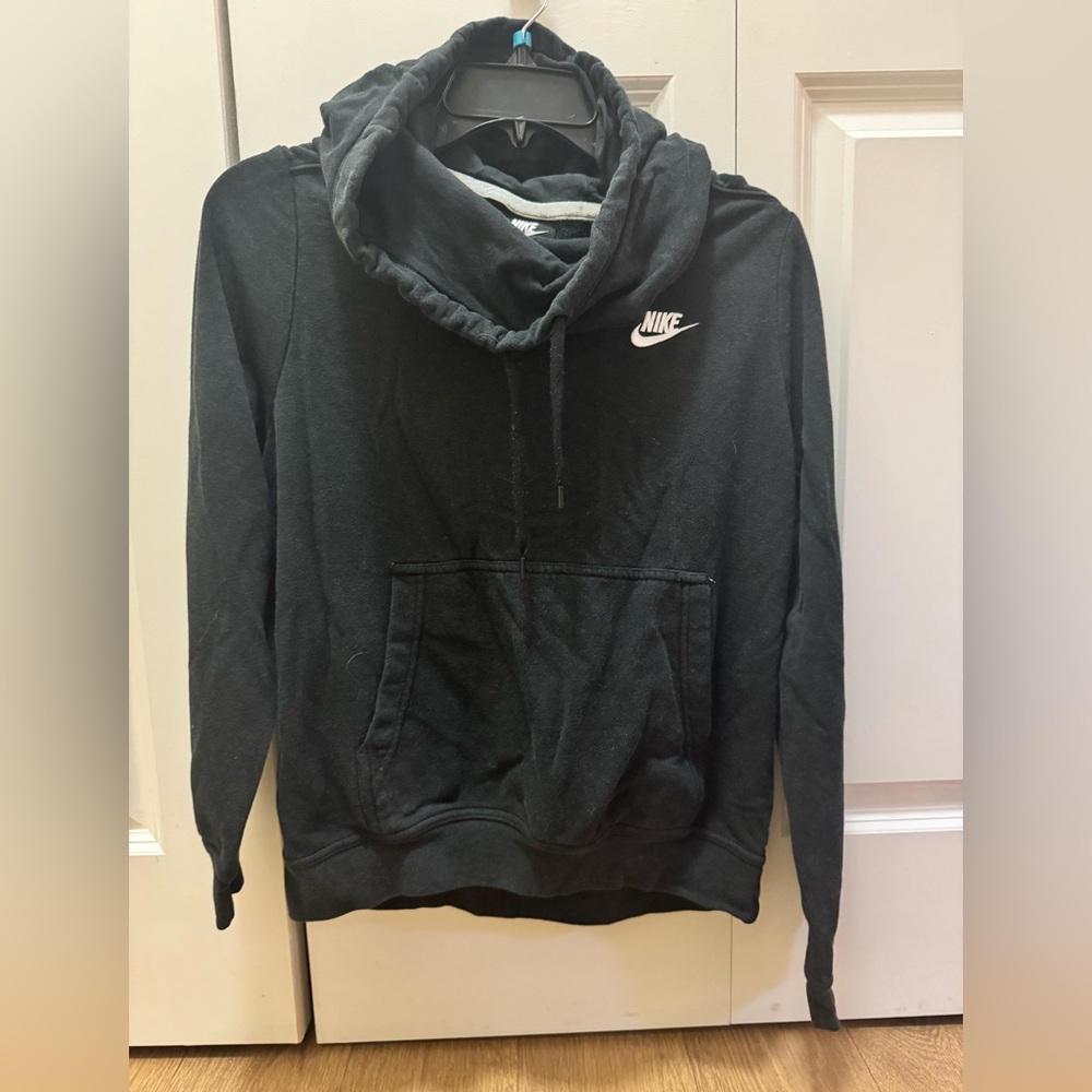 Nike Charcoal Hoodie with Large Neck